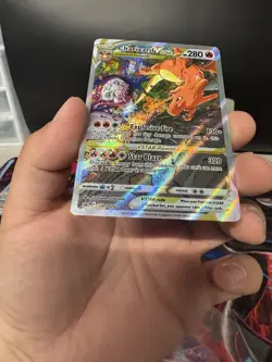 Charizard VSTAR SWSH262 Black Star Promo Full Art S&S Pokemon Card LP - Image 2
