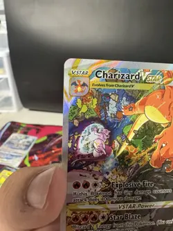 Charizard VSTAR SWSH262 Black Star Promo Full Art S&S Pokemon Card LP - Image 3