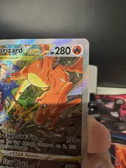 Charizard VSTAR SWSH262 Black Star Promo Full Art S&S Pokemon Card LP - Image 4