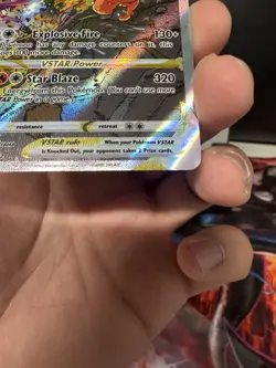 Charizard VSTAR SWSH262 Black Star Promo Full Art S&S Pokemon Card LP - Image 5