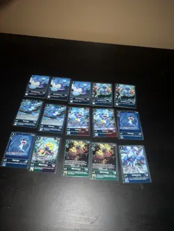Digimon Card Game Veemon/Wormmon Variety Foil 67 Total Card Lot - Image 1