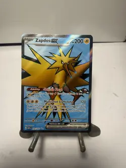 Zapdos ex 192/165 Full Art Pokemon Scarlet And Violet 151 Card NM - Image 1