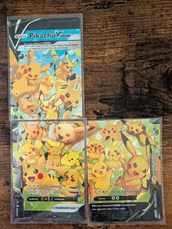 Pokemon Pikachu V-UNION Partial Set 3/4 Cards SWSH139 SWSH141 SWSH142 LP - Image 1