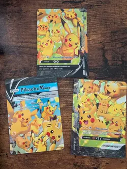 Pokemon Pikachu V-UNION Partial Set 3/4 Cards SWSH139 SWSH141 SWSH142 LP - Image 2