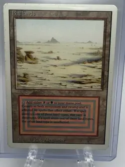 MTG Magic the Gathering Badlands Dual Land Revised Edition - Image 1