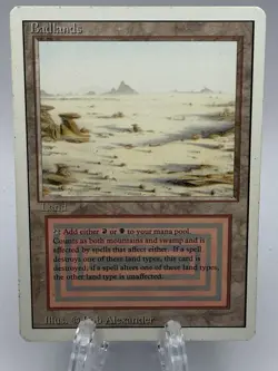 MTG Magic the Gathering Badlands Dual Land Revised Edition - Image 2