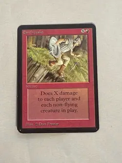 MTG Earthquake Alpha Magic the Gathering - Image 1