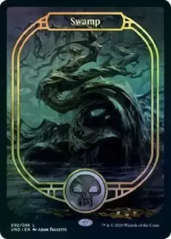 Swamp 092 Full Art FOIL Unsanctioned PACK FRESH MTG - Image 1