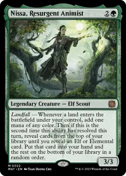 MTG Nissa, Resurgent Animist Near Mint Mythic #22 - Image 1
