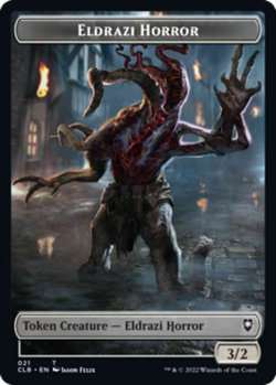 Horror || Eldrazi Horror Double-Sided Token - Battle for Baldur's Gate (CLB) - Image 2