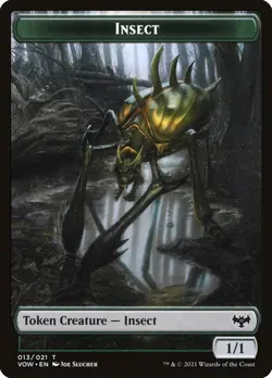 Insect Slug Double-Sided Token - Innistrad: Crimson Vow (VOW) - FOIL - Image 2