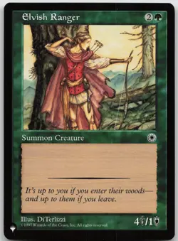 Elvish Ranger The List Reprints NM C - Image 1