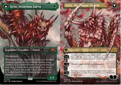 Grist, Voracious Larva // Grist, the Plague Swarm - Foil - Borderless NM, Englis - Image 1