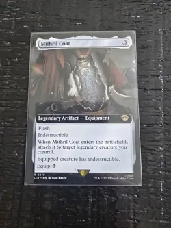 Wizards of the Coast MTG Mithril Coat LTR Extended Art Rare EN #0379 - Image 1