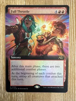 Full Throttle - Extended Art - DFT - MTG - NM - EN - 0386 FOIL - Image 1