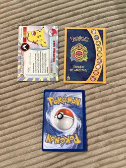 Three Card Pikachu Lot Nm Pokemon Cards Raw - Image 2