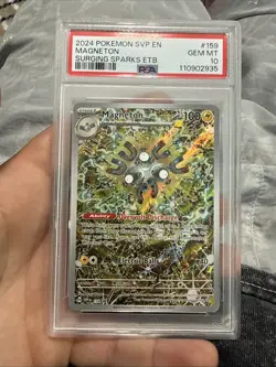 2024 POKEMON SVP EN-SV BLACK STAR PROMO #159 MAGNETON PSA 10 - Image 1