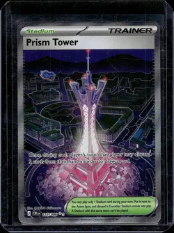 Prism Tower 111/086 Chaos Rising Full Art Trainer Ultra Rare NM Pokemon - Image 1
