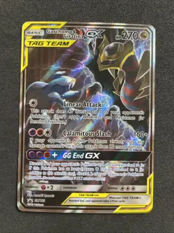 Garchomp & Giratina GX SM193 **MP** Pokemon Sun & Moon Promo Full Art Holo 2019 - Image 1