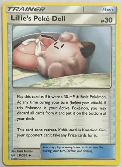 Lillie's Poke Doll 197/236 Uncommon Cosmic Eclipse Pokemon Near Mint - Image 1