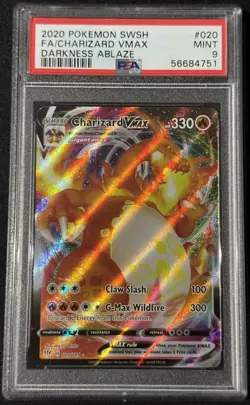 Charizard VMAX 020/189 - Pokemon TCG Darkness Ablaze - PSA 9 MINT - Image 1