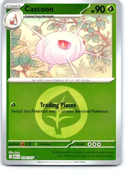 Cascoon (Energy Symbol Pattern) 014/217 Ascended Heroes Pokemon Reverse Holo NM - Image 1