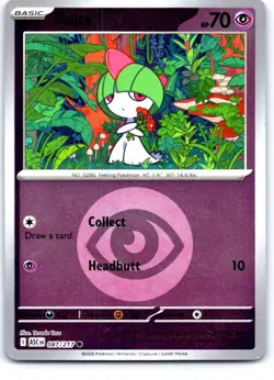 Ralts (Energy Symbol) 087/217 Holo Ascended Heroes Pokemon Reverse Holo NM - Image 1