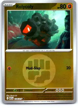 Rolycoly (Energy Symbol Pattern) 118/217 Ascended Heroes Pokemon Reverse Holo NM - Image 1