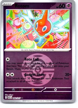 Rotom (Dusk Ball) 092/217 Holo Common Ascended Heroes Pokemon Near Mint - Image 1