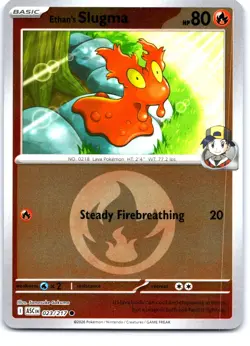Ethan's Slugma (Energy Symbol Pattern) 023/217 AH Pokemon Reverse Holo NM - Image 1