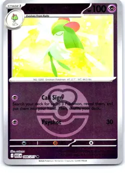 Kirlia (Love Ball) 088/217 Common Ascended Heroes Pokemon Reverse Holo Near Mint - Image 1