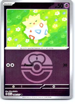 Togepi (Love Ball) 080/217 Common Ascended Heroes Pokemon Reverse Holo Near Mint - Image 1