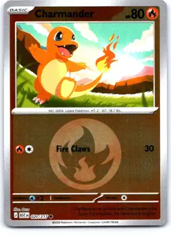Charmander (Energy Symbol) 020/217 Holo Ascended Heroes Pokemon Reverse Holo NM - Image 1