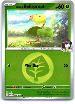 Erika's Bellsprout (Poke Ball) 004/217 Ascended Heroes Pokemon Reverse Holo NM - Image 1