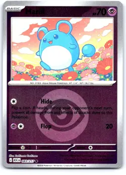 Marill (Energy Symbol Pattern) 083/217 Ascended Heroes Pokemon Reverse Holo NM - Image 1