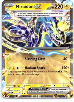 Miraidon ex 073/217 Double Rare Ascended Heroes Pokemon Holo Near Mint - Image 1
