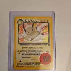 Pokemon Dark Raichu 83/82 Team Rocket Secret Rare Holo Eng 2000 HP70 Unlimited - Image 1