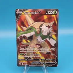 Pokemon Chesnaught V (Full Art) 171/195 - Silver Tempest Holo - Image 1