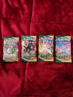 Pokemon Evolving Skies Booster Packs x4 (Art Set) Sword Shield 2021 - Image 1