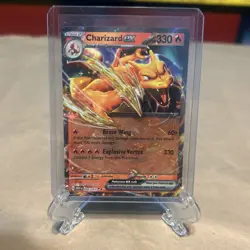 Pokemon TCG Charizard ex 006/165 Scarlet & Violet 151 Double Rare Holo - Image 3