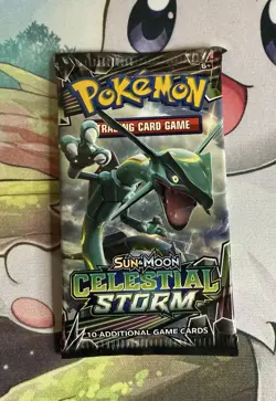 Pokemon TCG Sun & Moon Celestial Storm Sealed Booster Pack Art Set (4 Packs) - Image 3