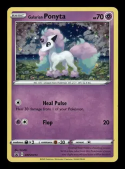 GALARIAN PONYTA SWSH013 HOLO PROMO SWORD & SHIELD PROMO POKEMON NM - Image 1
