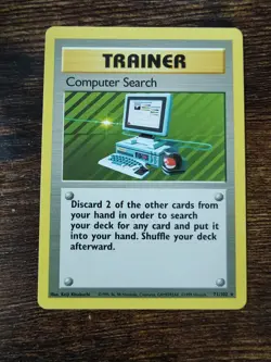 Pokemon Base Set Computer Search 71/102 Non Holo NM - Image 1