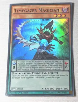 Timegazer Magician - Super Rare 1st Edition PEVO-EN012 - NM - YuGiOh - Image 1
