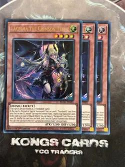 3X BLGG-EN081 Lacrima the Crimson Tears Ultra Rare YuGiOh! PLAYSET - Image 1