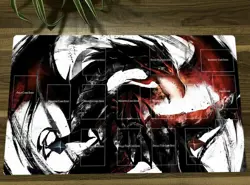 HOT Yugioh Playmat Yu-Gi-Oh! Red-eyes Black Dragon TCG CCG Card Game Mat & Bag - Image 1
