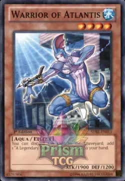 1st Ed Warrior of Atlantis SDRE-EN013 Yugioh - Image 1