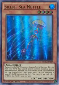 1x (NM) Silent Sea Nettle - BROL-EN029 - Ultra Rare - 1st Edition YuGiOh - Image 1