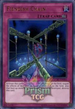 Fiendish Chain ultra rare LCKC-EN095 Yugioh - Image 1