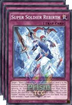 X3 Playset 1st Ed Super Soldier Rebirth DOCS-EN070 Yugioh - Image 1